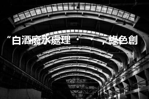 “白酒廢水處理，綠色創(chuàng)新引領(lǐng)環(huán)保新篇章”